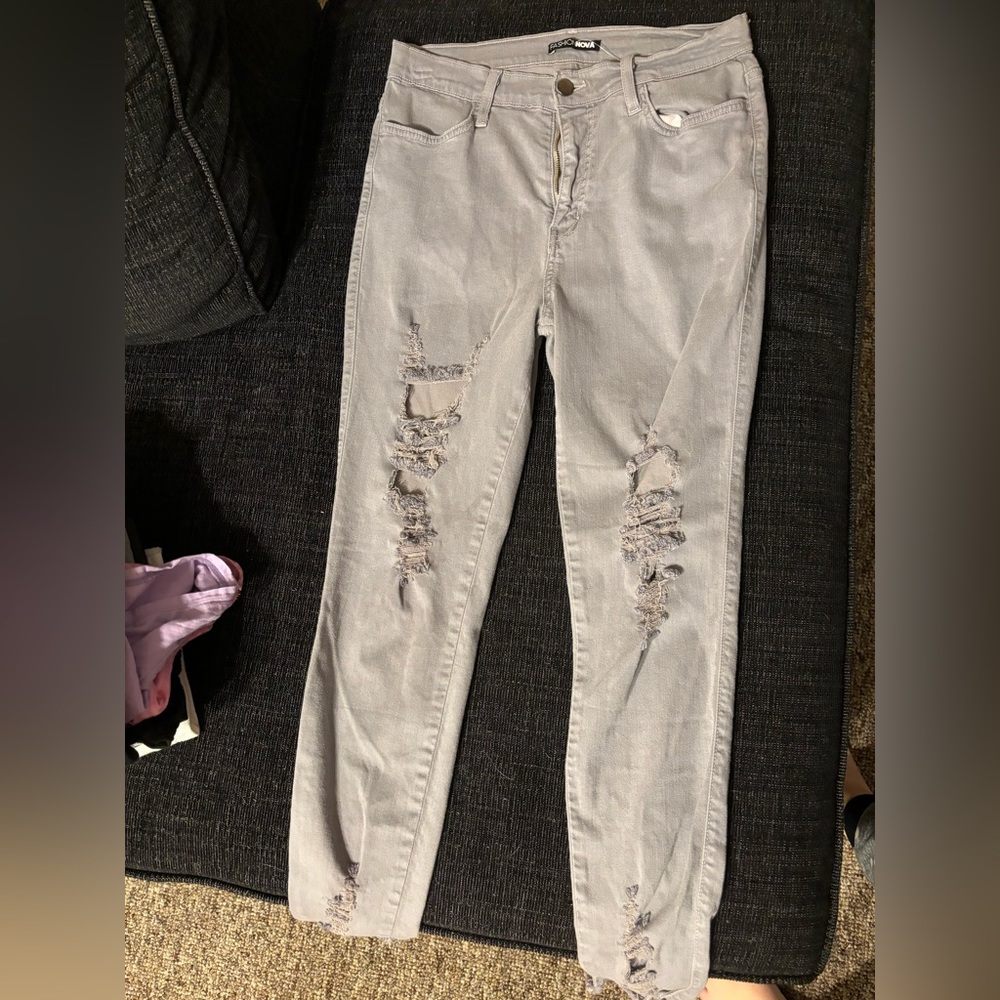 Fashion, nova, gray jeans